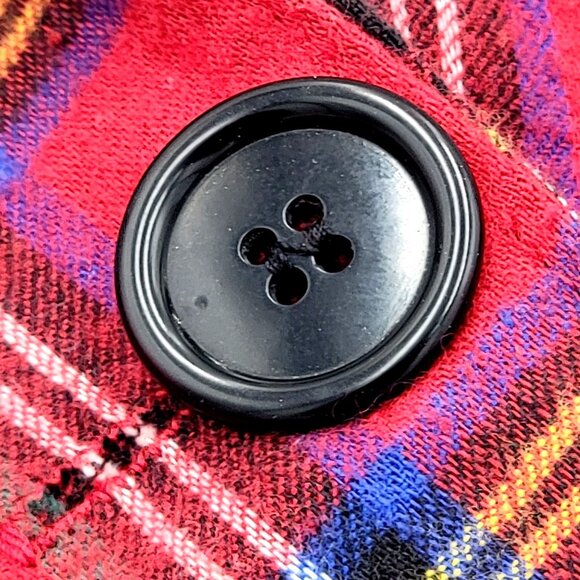 VTG Red Pepper Action Wear  Red Plaid/Tartan Blazer Jacket - Picture 10 of 12